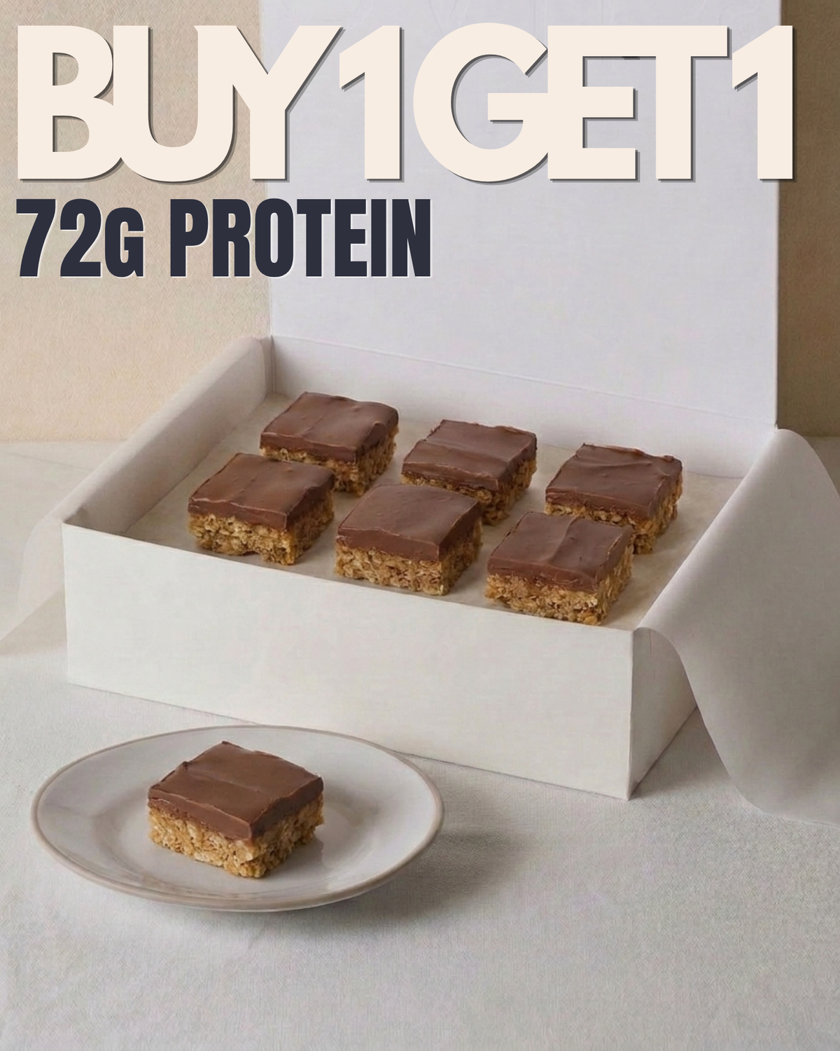 Classic Rich Chocolate Protein Flapjack (6 Pieces)